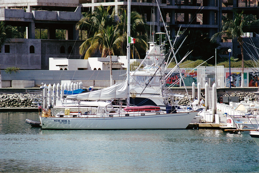 Tied up in Marina Cabo